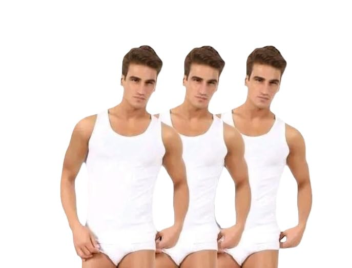 Modern Lightweight Men's Cotton Vest Pack of3 Comfortable Sleeveless Essential Undergarments-image-21