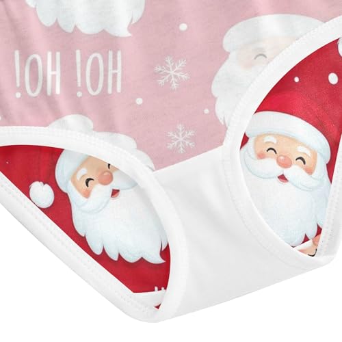Santa Claus Xmas Panties for Girl Girls Underwear Toddlers Cotton Flower Briefs Kids Undies 2t 5