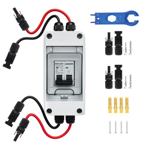 KERWINN Solar Panel Disconnect Switch 30A 1000V IP65 Breaker Box