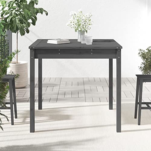 Table de jardin compacte en bois massif pour petits balcons