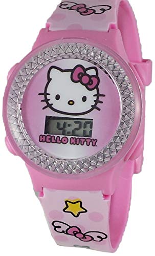 Hello Kitty Girl's Pink Digital Light Up Watch