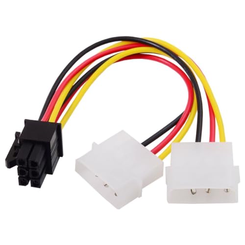 CY Dual Ports 4Pin 6 Pin EPS 12V Scheda Grafica Adattatore Adattatore Cavo Convertitore