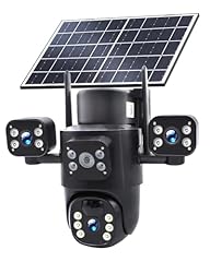 Solar 3Lens Security Cam Black