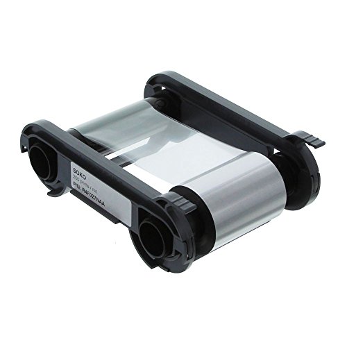 Evolis Matte Silver, Black Resin with Clear Overlay - Print Ribbon Primacy miniatura 1