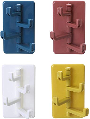 Moguxb 8 Piezas Ganchos Adhesivos para Pared Sin Necesidad de Taladro Impermeable Ganchos Multiuso(3kg máx) Toalleros de Gancho para Baño Cocina y Sala de Estar para Familia y Oficina Cover