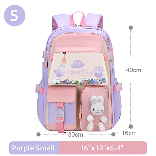 damdos Mochila escolar para meninas, mochila leve para geladeira, adolescentes, ensino fundamental,