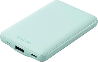 エレコム モバイルバッテリー 軽量 小型 薄型 5000mAh 1…