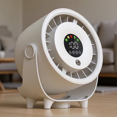 Ventilateur de table USB 3600 mAh à 3 vitesses léger