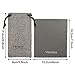 Vemiss Hard Shell Eyeglasses Cases, Linen Fabrics Protector Sunglasses Case, Large Glasses Case (Large Gray/Green)