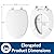 CHURCH 585EC 000 Toilet Seat with Easy Clean & Change Hinge, ELONGATED, Durable Enameled Wood, White