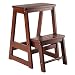 Winsome Wood -WW Stool, Antique Walnut