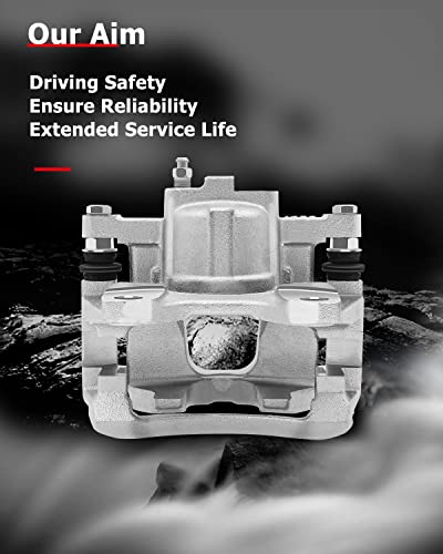 Image of cciyu 18B5046 Rear Brake Caliper With Bracket For Dodge For Nitro 2007-2011,For Jeep For Liberty 2008-2012,For Jeep For Wrangler 2007-2017,For Jeep For Wrangler JK 2018