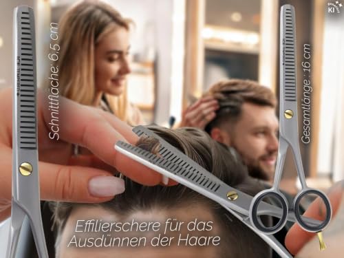 Foto von Profi Haarschere Friseurschere Effilierschere Modellierschere Edelstahl