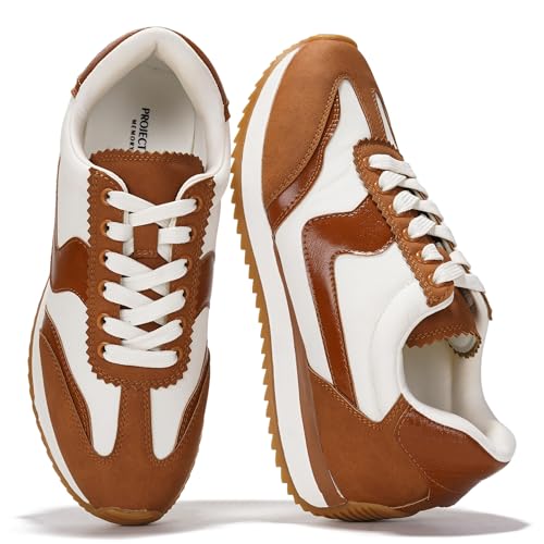 Image of Project Cloud Fashion Sneakers for Women 2026 - Lightweight Lace-Up Shoes for Women with Memory Foam Insoles - Trendy Womens Shoes - Non-Slip, Comfortable Womens Sneakers (Madison)