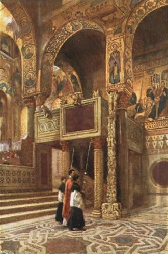 Toile modern peinture Capella Palatina Palermo affiche italienne 60x90cm décoration salon