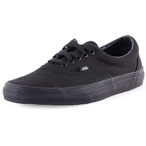 Vans Unisex s VANS ERA BLACK BLACK SKATE SHOES 10 Men US / 11.5 Women US (BLACK/BLACK)