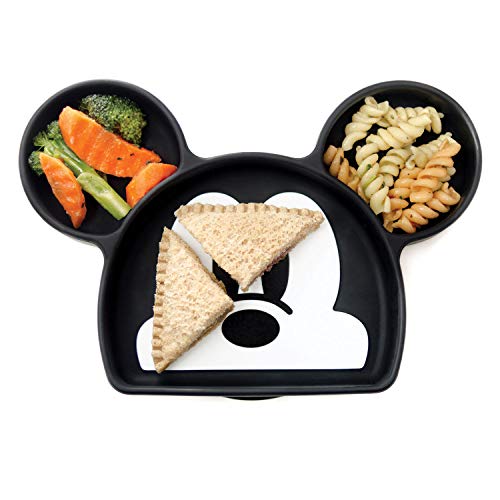 Bumkins Disney Silicone Grip Dish, Suction Plate, Divided Plate, Baby Toddler Plate, Bpa Free, Microwave Dishwasher Safe - Mickey Mouse-1 Count (Pack Of 1) #TOP3