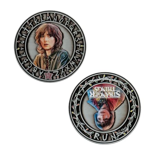 FaNaTtik Stranger Things Limited Edition Will & Joyce Sammelmünze - Offiziell lizenzierte, individuell nummerierte Emaille-Münze, 39mm, 5.000 weltweit