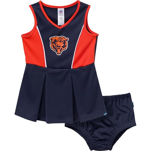 Gerber Toddler Girls NFL Cheerleader Dress and Bloomer Set Bears 3T