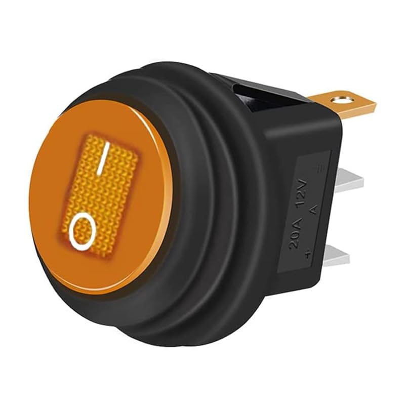 Interruttore A Bilanciere Con Led Verde 20A 12V SPST Da Pannello