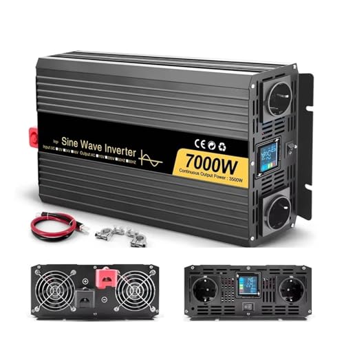 Onduleur onde sinusoïdale 7000W 12V 220V convertisseur de puissance double canal