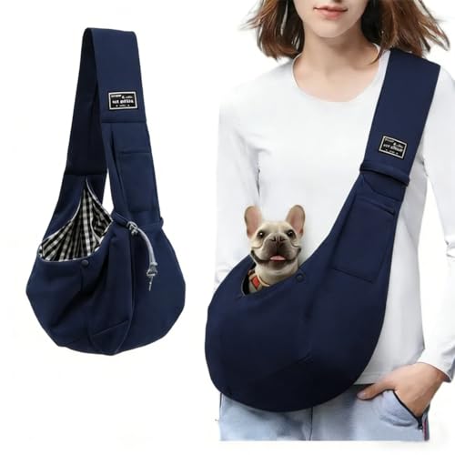 Bolsa de transporte para perros azul para actividades al aire libre y transporte de mascotas 2