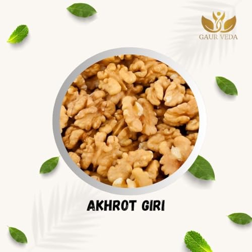 Image of GAURVEDA Akhrot Giri - Premium Walnut Kernels | Fresh & Natural | Healthy Snack | Perfect for Baking, Cooking & Snacking (Mention Size if available) | 250 Grams