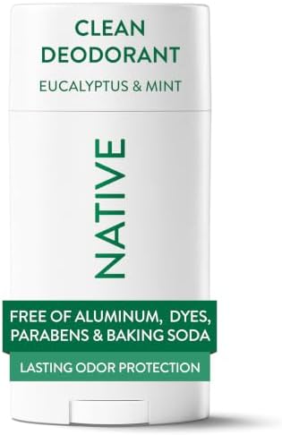Native Deodorant Contains Naturally Derived Ingredients, 72 Hour Odor Control, Deodorant for Women and Men, Aluminum Free, Eucalyptus & Mint 2.65oz