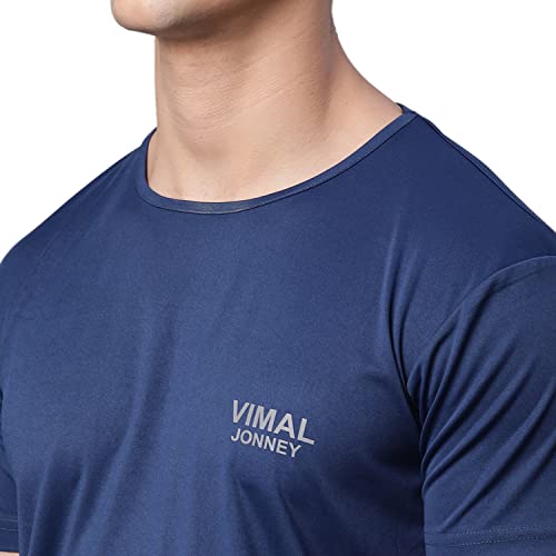 Image of Mack Jonney Dryfit Solid Lycra Tracksuit Co-ord Sets for Men (Pack of 2)-DRYFIT T D13 BLU OLV 04-P
