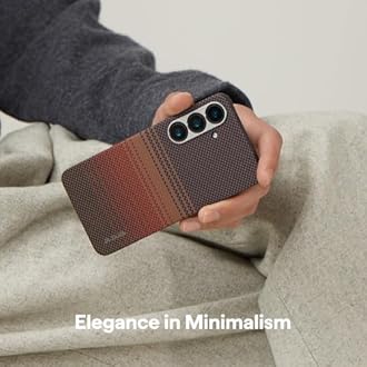 pitaka for S25 Plus Case, 6.7 Inch, Compatible with MagSafe, Slim & Light Samsung Galaxy S25 Plus Case, 1500D Aramid Fiber Made [Tactile Woven Case - Sunset]