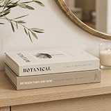 ZICOTO Beautiful Decorative Books Set of 2 for Your Coffee Table & Shelf
