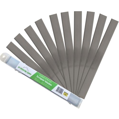 8" Replacement Floor Scraper Blades 10-Pack - Angled Demolition Scraper Blades for Efficient Flooring Removal and Demolition Razors - Compatible with Telescoping Floor Scrape - by KP Operating Supply by KP Operating Supply - Used condition - US$26.09