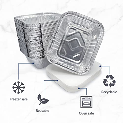 Piccoli contenitori in alluminio per conservare