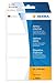 Produktbild HERMA 4301 Adressetiketten für Schreibmaschinen, endlos, 95 x 48 mm, 250 Stück, selbstklebend, matt, leporello-gefalzt, blanko Papier Adressaufkleber Klebeetiketten Aufkleber, weiß
