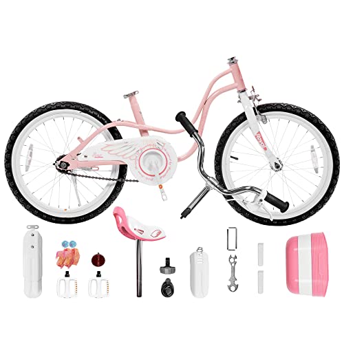 Image of Royalbaby Princess Girls Kids Bike 12 14 16 18 20 Inch Children Bicycle with Basket for Age 3-12 Years