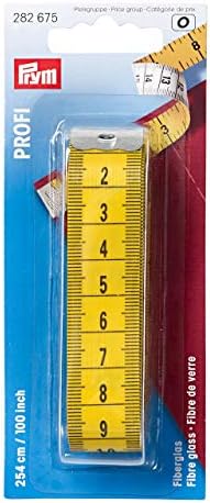 Prym 254 cm/ 100-inch Tape Measure Profi Fibreglass, Yellow, 1 - Pack