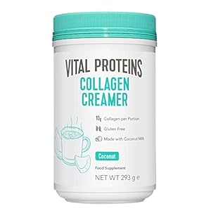 Vital Proteins Collagen Coffee Creamer, No Dairy & Low Sugar Powder with Collagen Peptides Supplement – with Energy-Boosting MCTs – Coconut 293g