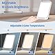 NIKYJM Tageslichtlampe 25000 Lux, Lichttherapielampe mit 3 Farbtemperaturen, 10 Helligkeitsstufen und 6 Timer, UV-freie LED Lichttherapielampe Tageslicht, Touch-Control Sonnenlicht Lampe, Weiß