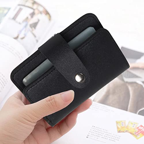 Stealodeal Store Stealodeal Black 28 Slots PU Leather Card Holder - Image 6