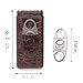 AMANCY 3-Finger Classy Black Brown Crocodile Pattern Leather Cigar Case With Small Humidifier and Cutter