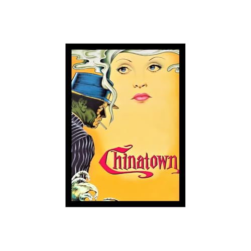 Image of BLINKART Chinatown (1974) Movie Poster Frame 8x12 Inch | Premium 300 GSM Paper Wall Print | Vintage Film Artwork for Home, Bedroom, Living Room, Office | Framed Photo Decor