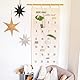 Papierdrachen Adventskalender 2024 aus Stoff zum Befüllen - ein Lichtlein brennt - hochwertig bestickt - Stoffbeutel zum selber Dekorieren - Geschenksäckchen - wiederverwendbarer Wandteppich Set Nr 31