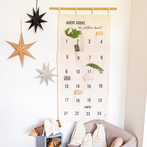 Adventskalender Zum Befüllen Aus Stoff Und Filz (G Produktbild-Vorschau 9