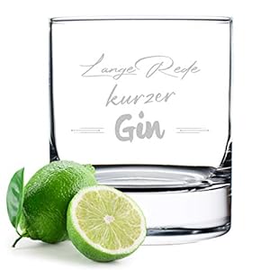 polar-effekt Gin Tonic Glas mit gravierten Spruch – Cocktailglas – Genießen – 320 ml Volumen – Geschenk für Mann und…