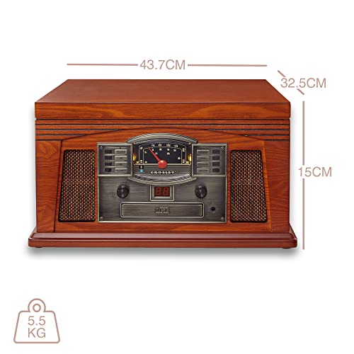 CR42E-PA4 Lancaster Platine Vinyle à 3 Vitesses, Radio, Lecteur CD/Cassette, entrée auxiliaire et Bluetooth, poivron - Les Beatles, Paul McCartney, John Lennon, RIngo Starr, George Harrison CR42E-PA4 Lancaster Platine Vinyle à 3 Vitesses, Radio, Lecteur CD/Cassette, entrée auxiliaire et Bluetooth, poivron – Image 6