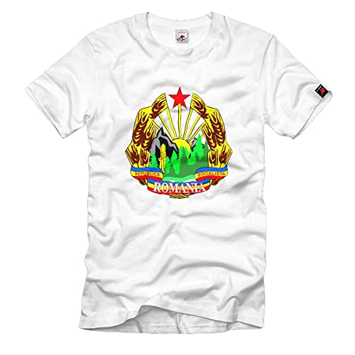 T-Shirt Roumanie 1952 Blanc XL Copytec pour passionnés d'histoire
