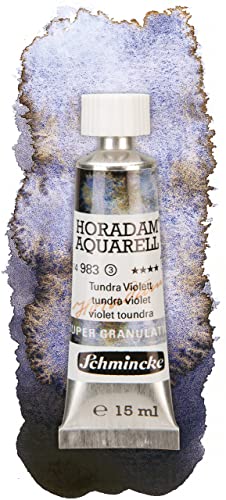 Schmincke – HORADAM® AQUARELL, Super Granulation, Tundra Violett, 15 ml, sehr stark granulierende Farbtöne, feinste, supergranulierende Aquarellfarben