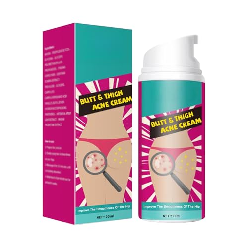Hüftakne Creme,Butt Acne Cream,Akne-Entferner Am Gesäß,Akne-Reinigungscreme,Creme zur Entfernung von Mitessern Am Gesäß,Cremes zur Behandlung von Gluteekorn