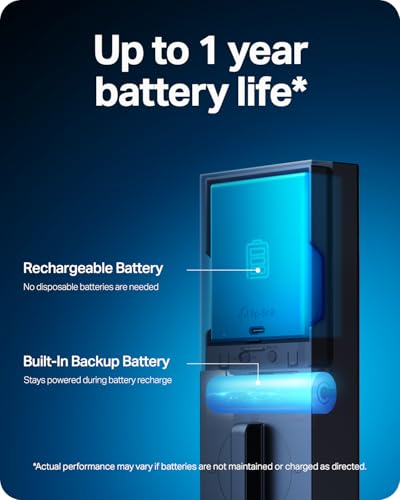 Image of Tapo Smart Door Lock Wi-Fi Deadbolt, Palm & Fingerprint Recognition, DL130
