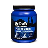 Dr Teal's Pure Epsom Salt, Performance Soak with Menthol, L-Carnitine, & BCAAs, 4 lbs